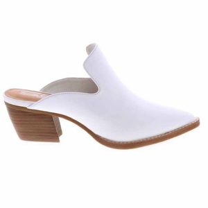 Sbicca White Mules